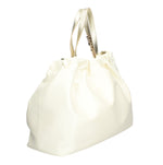 MASSIMO BRACCIALINI BORSA DONNA AMANO IN TESSUTOSATIN CON MANICI IN PELLE LAMINATA