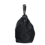 MASSIMO BRACCIALINI BORSA DONNA AMANO IN TESSUTOSATIN CON MANICI IN PELLE LAMINATA