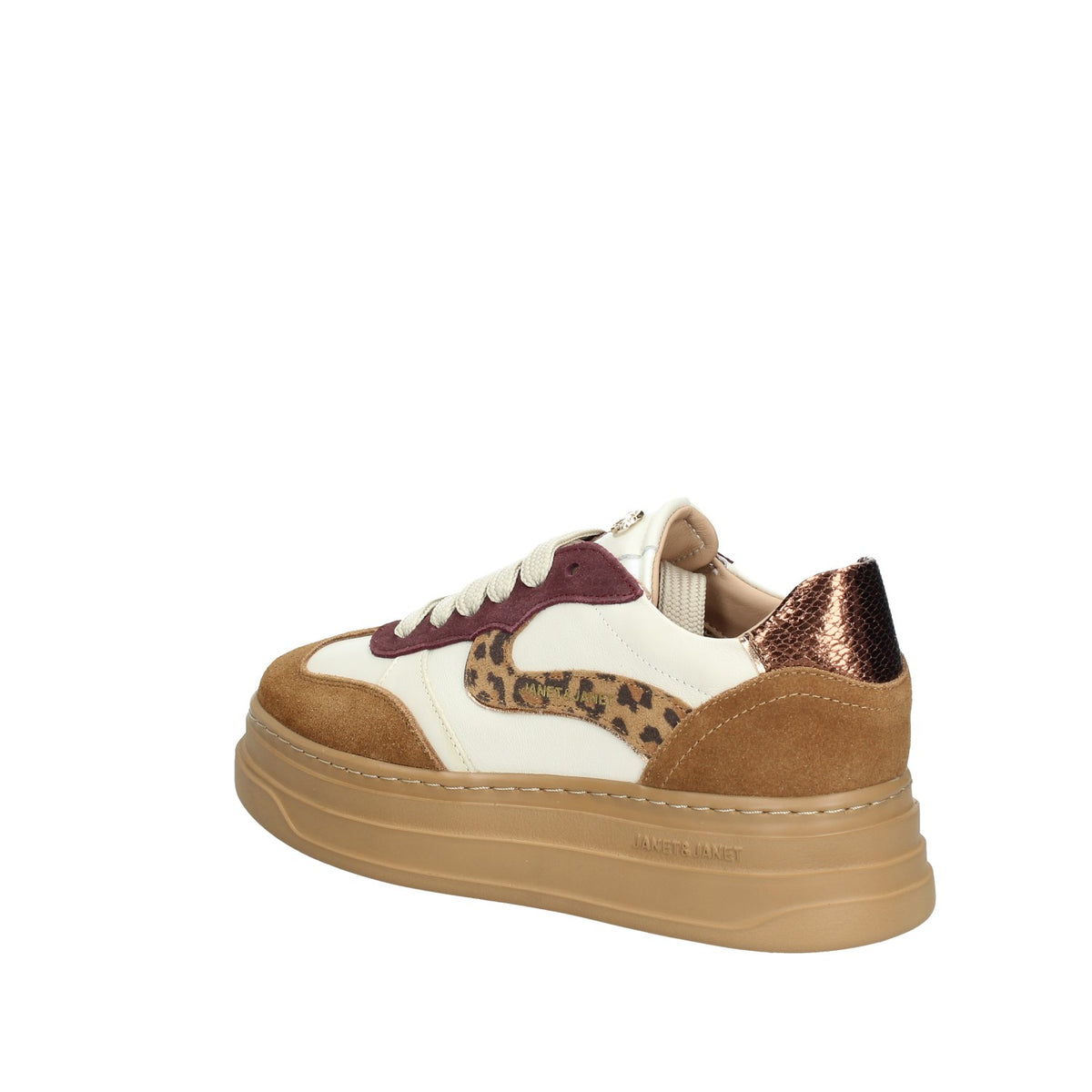 JANET & JANET SNEAKERS DONNAIN PELLE E CAMOSCIO