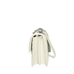 PINKO BORSA DONNA LOVE ONE CLASSIC DC NAPPA CHEVRON FINITURA ARGENTO