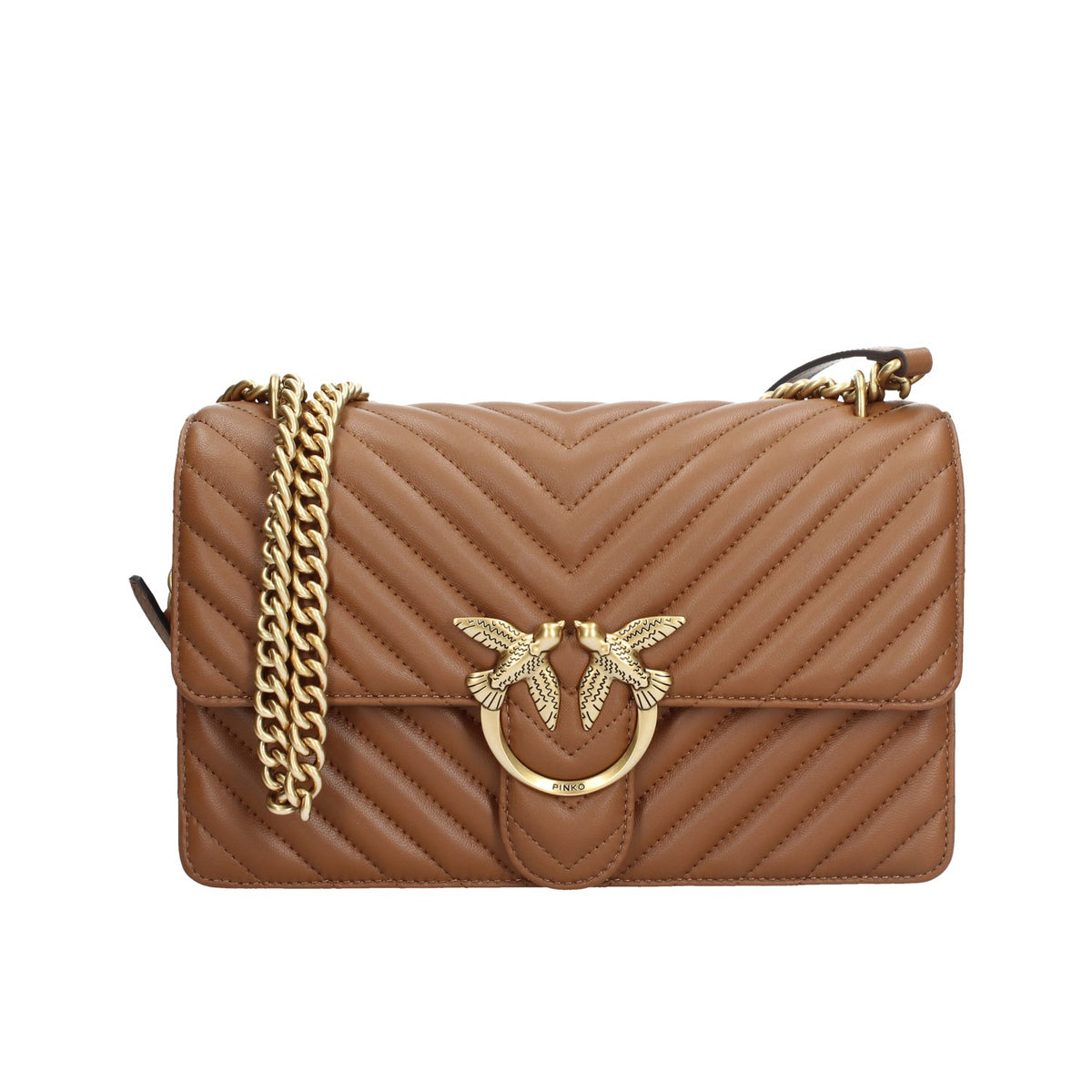 Classic Love Bag One Chevron marrone