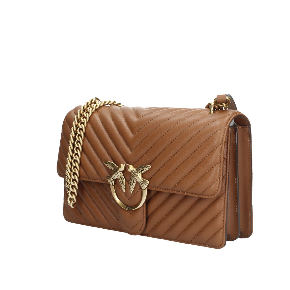 Classic Love Bag One Chevron marrone