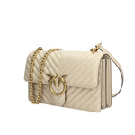 Classic Love Bag One Chevron beige grigio fumo