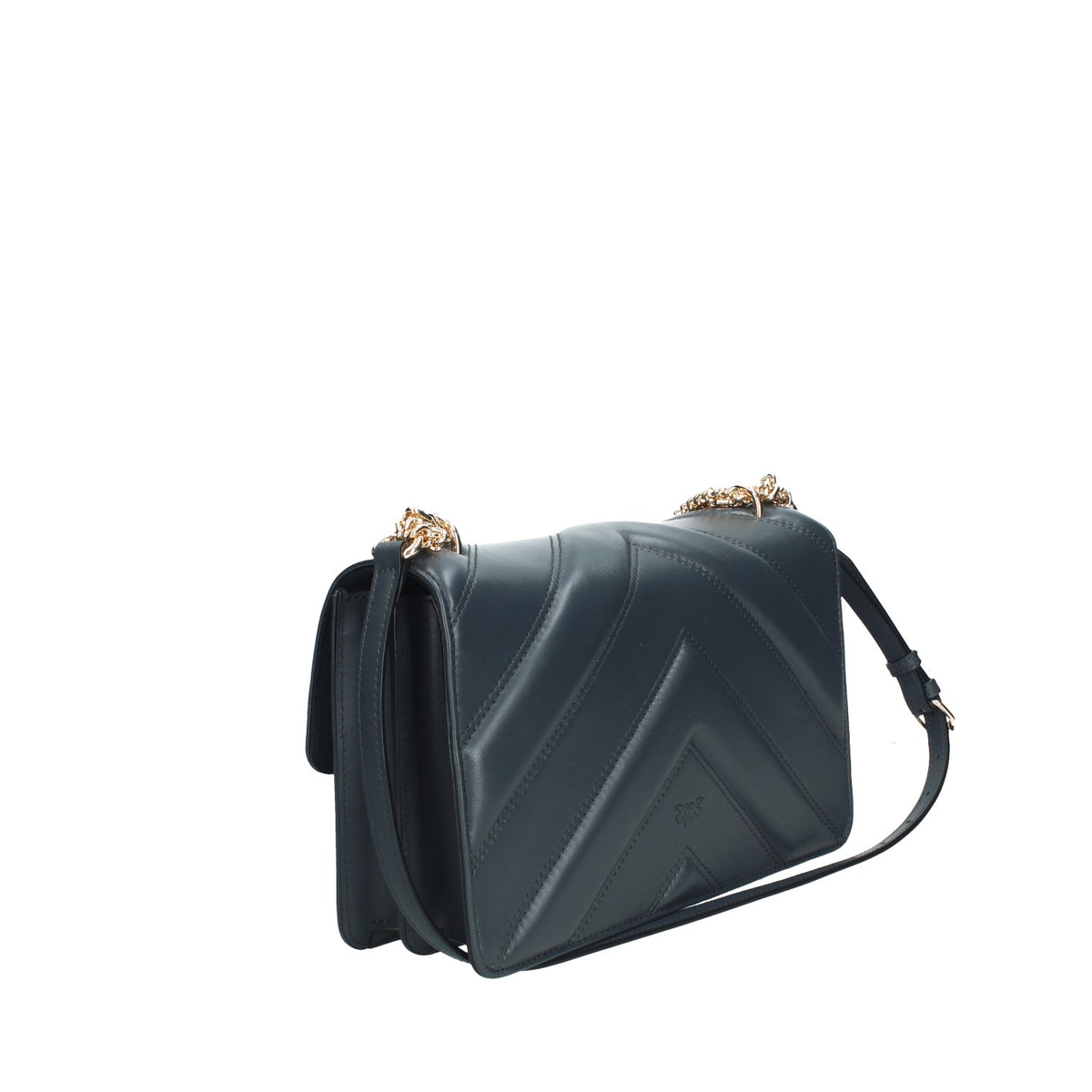 PINKO BORSA DONNA A SPALLAMEDIA IN PELLE LOVE ONE CLASSIC TRIPLA CATENA