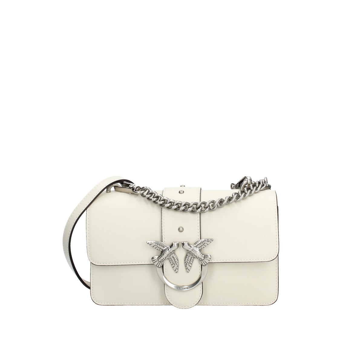 PINKOBORSA DONNAPICCOLA IN PELLE LOVE ONE MINI ST CL FINITURE ARGENTO