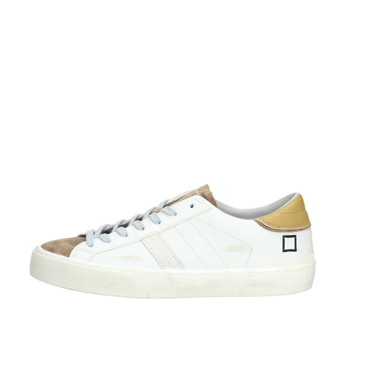 HILL LOW SCRATCH SNEKERS UOMOWHITE-MUSTARD