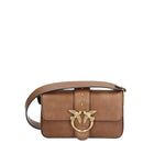 PINKO MINI BORSA DONNA LOVE ONE CLASSIC SLOUCHY IN PELLE LAVATA