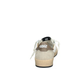 PLAYNEW-U1005Sneakers 4B12 Uomo In Pelle Bianca Con Dettaglio Blu