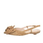 BIANCA D SLINGBACK TACCO BASSO IN PELLE SCAMOSCIATA