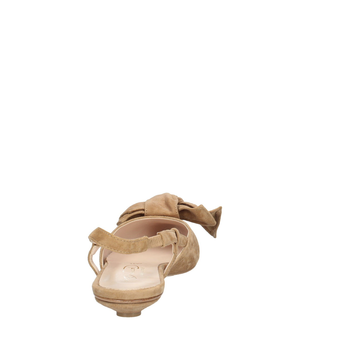 BIANCA D SLINGBACK TACCO BASSO IN PELLE SCAMOSCIATA