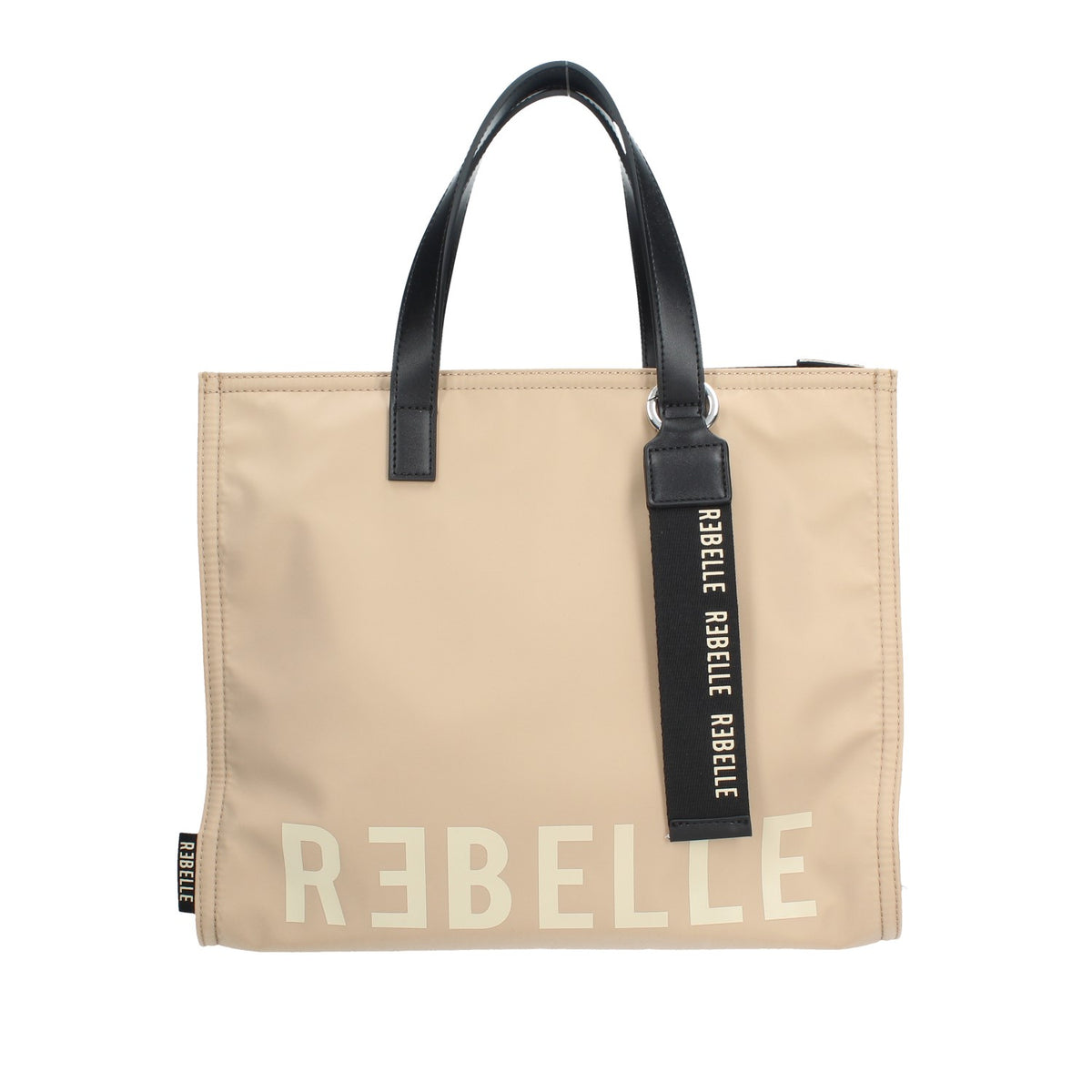 REBELLE BORSA DONNA A MANO ELECTRA IN NYLON CON MANICI IN PELLE