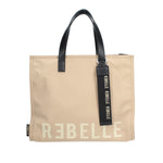 REBELLE BORSA DONNA A MANO ELECTRA IN NYLON CON MANICI IN PELLE
