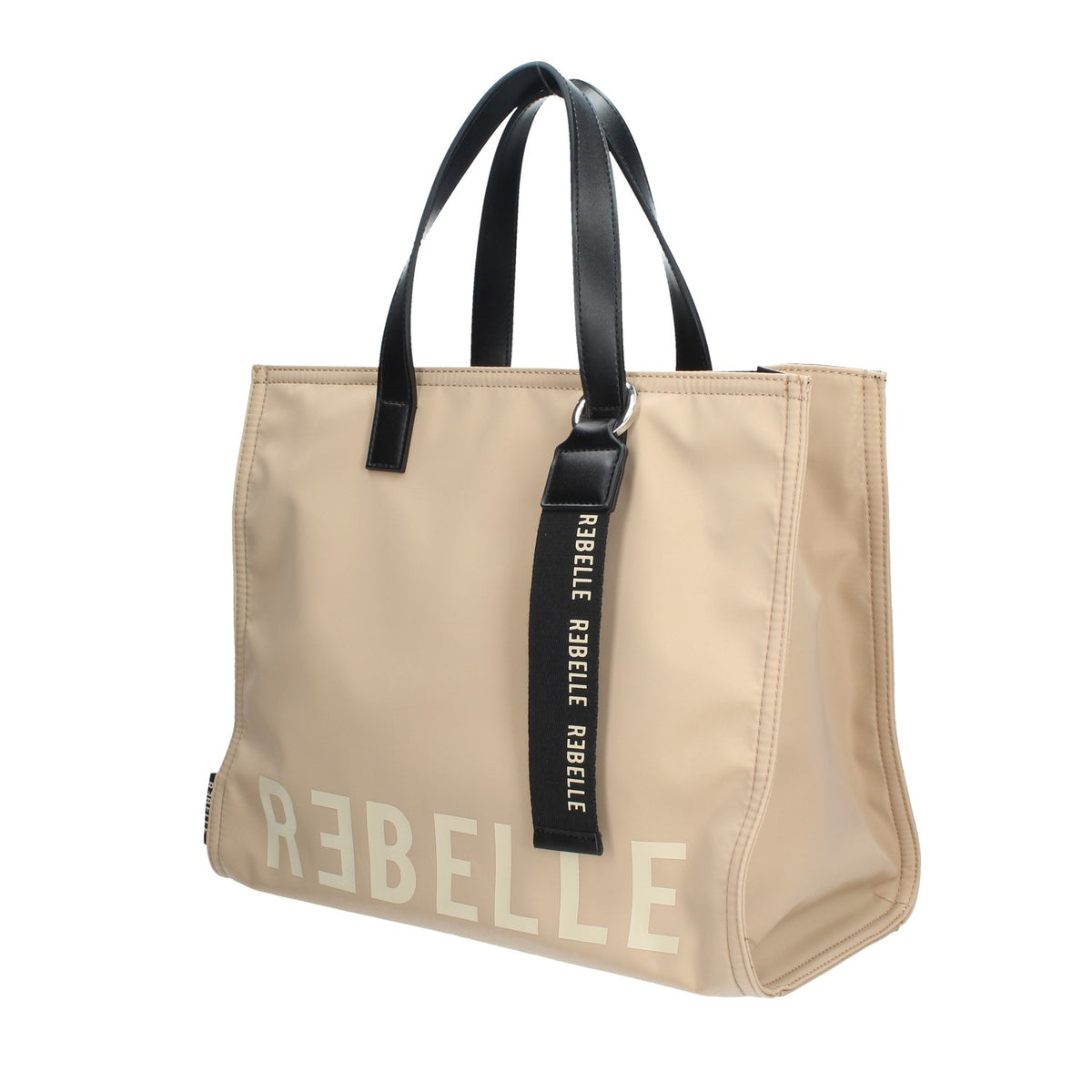REBELLE BORSA DONNA A MANO ELECTRA IN NYLON CON MANICI IN PELLE