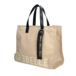 REBELLE BORSA DONNA A MANO ELECTRA IN NYLON CON MANICI IN PELLE