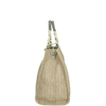 REBELLE BORSA DONNA A MANO ELECTRA SAFARI IN RAPHIA E PELLE