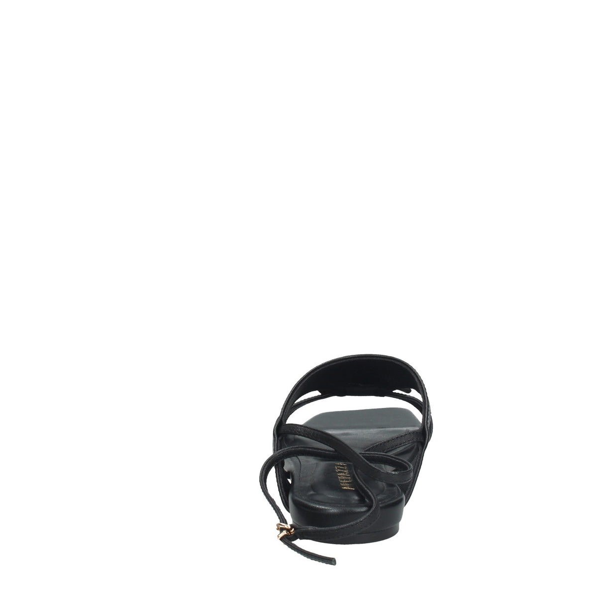 APEPAZZA SANDALO DONNABASSOIN PELLE CON ACCESSORIO DORATO