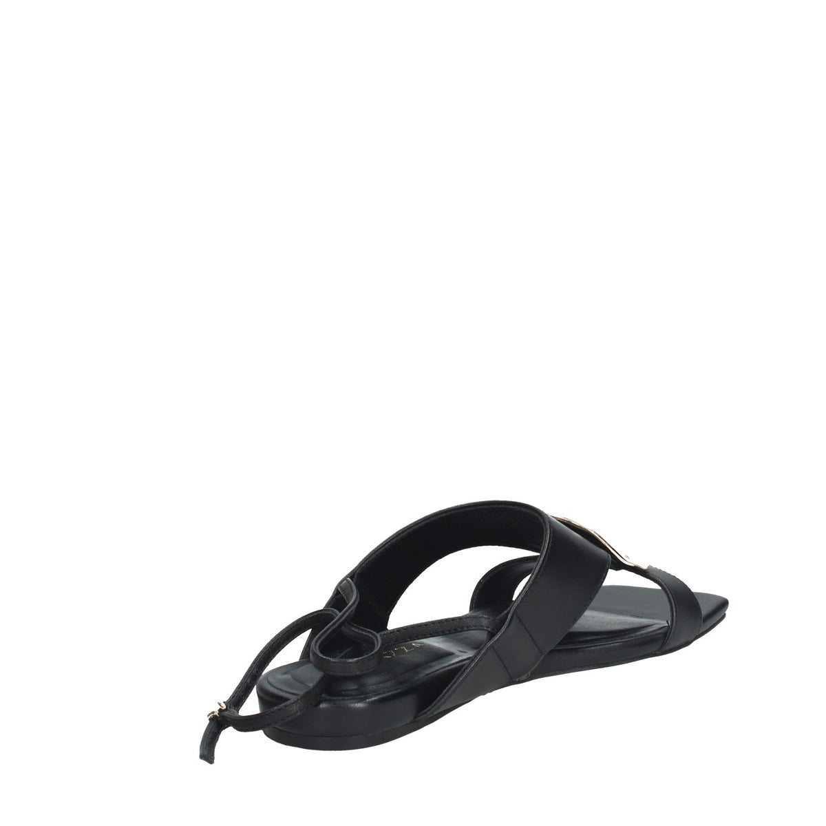 APEPAZZA SANDALO DONNABASSOIN PELLE CON ACCESSORIO DORATO