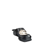 APEPAZZA SANDALO DONNABASSOIN PELLE CON ACCESSORIO DORATO