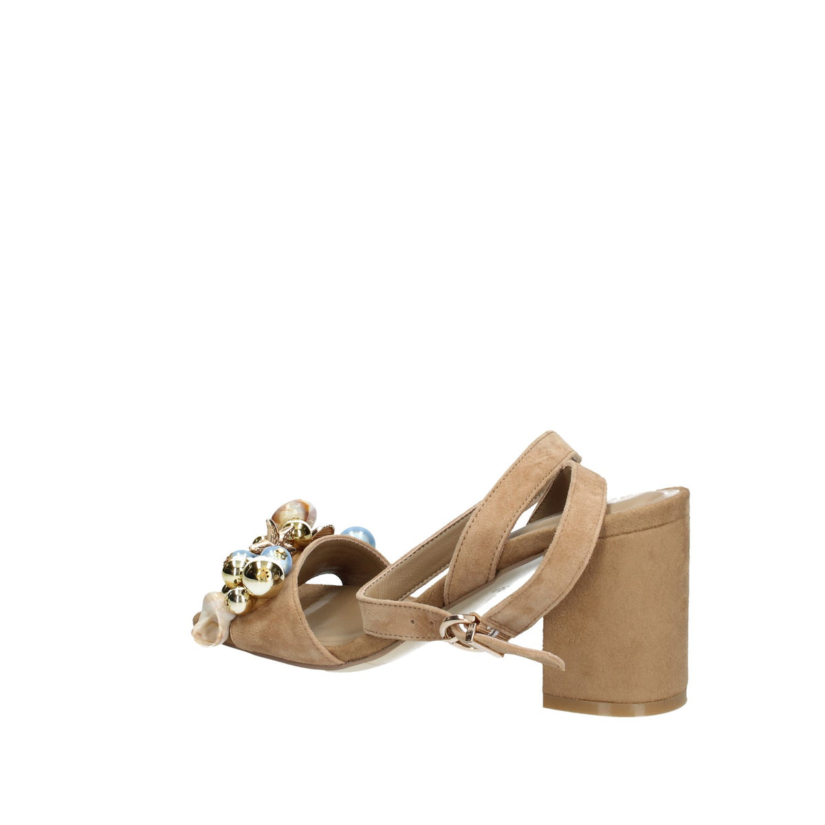 APEPAZZA SANDALO DONNA IN SUEDE TACCO LARGO
