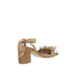 APEPAZZA SANDALO DONNA IN SUEDE TACCO LARGO