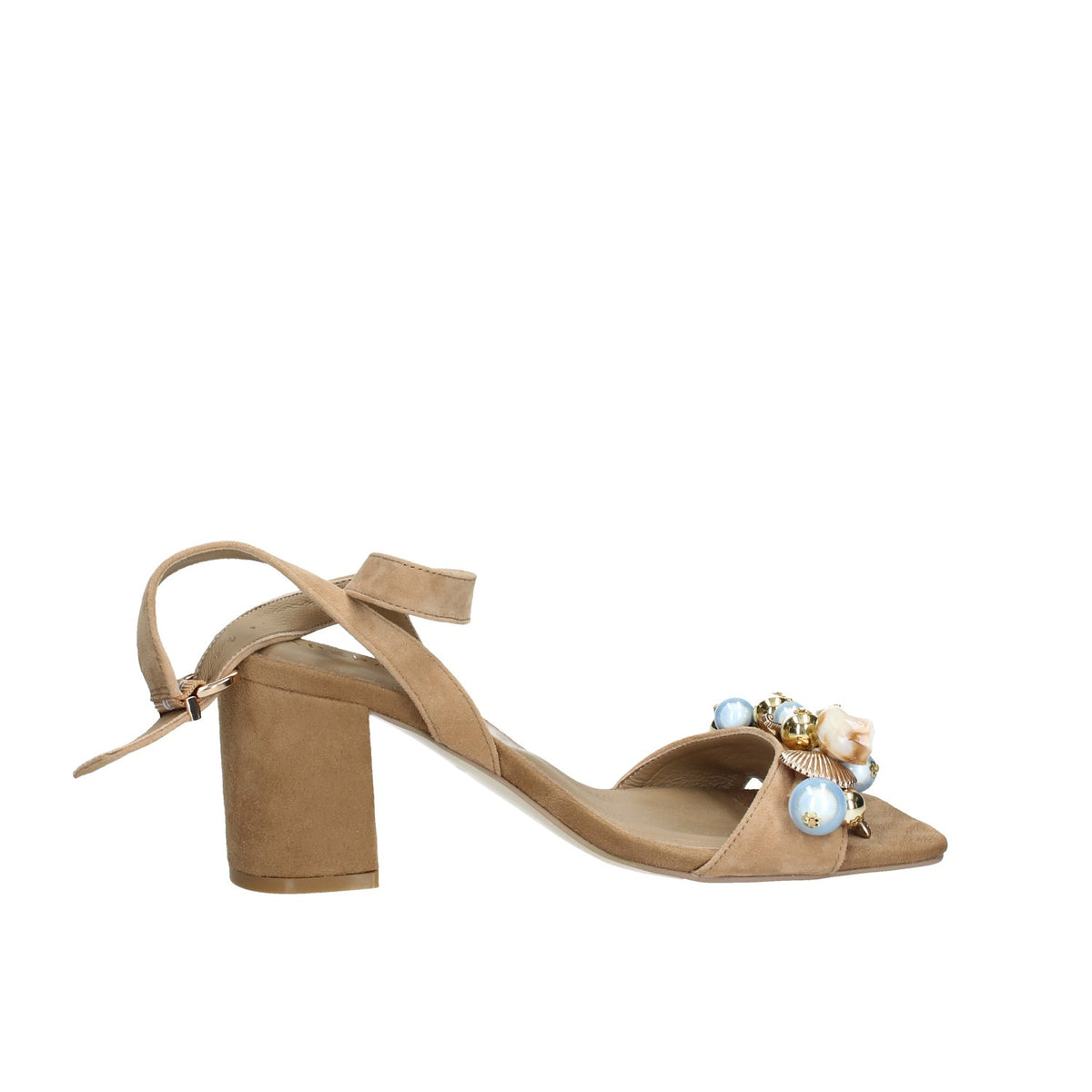 APEPAZZA SANDALO DONNA IN SUEDE TACCO LARGO