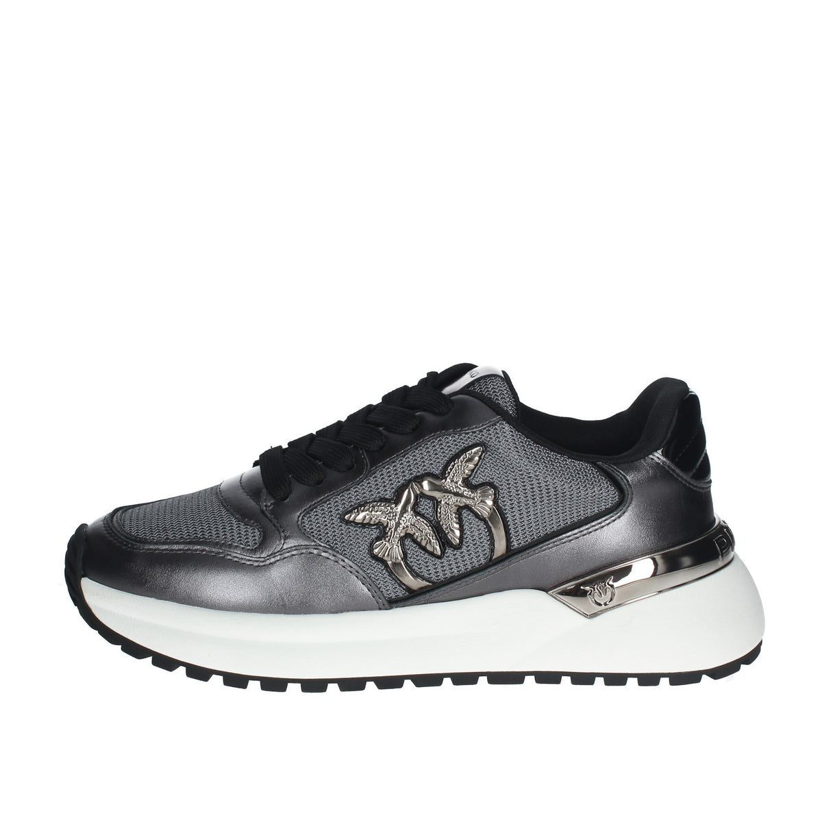 PINKO SNEAKERS DONNA GEM IN PELLE E GLITTER