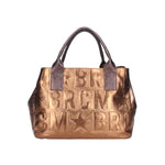 MASSIMO BRACCIALINI BORSA DONNA A MANO LINEA MACRO MET MULTI BRONZO