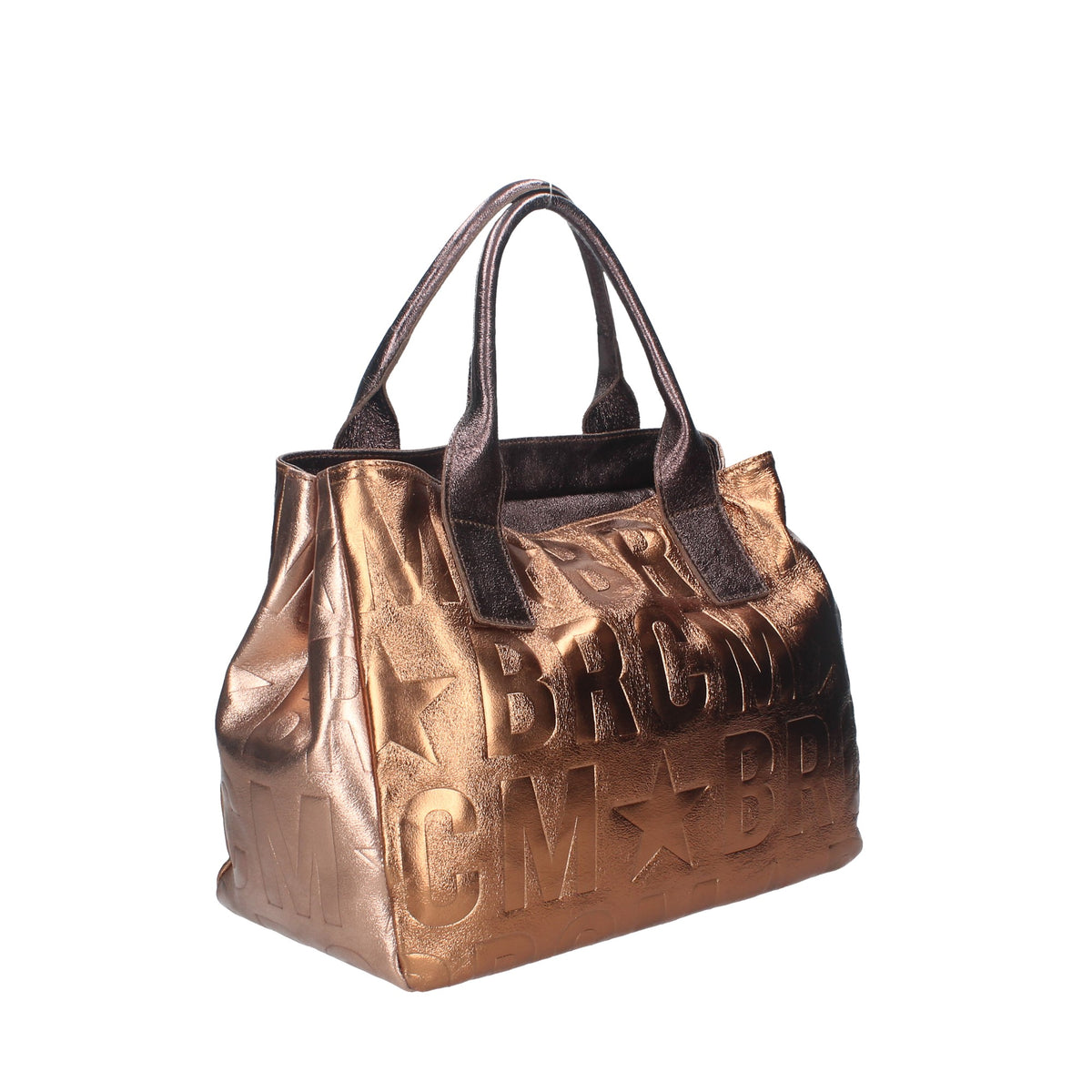 MASSIMO BRACCIALINI BORSA DONNA A MANO LINEA MACRO MET MULTI BRONZO