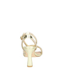 ALMA EN PENA SANDALO GIOIELLO IN PELLE LAMINATA ORO