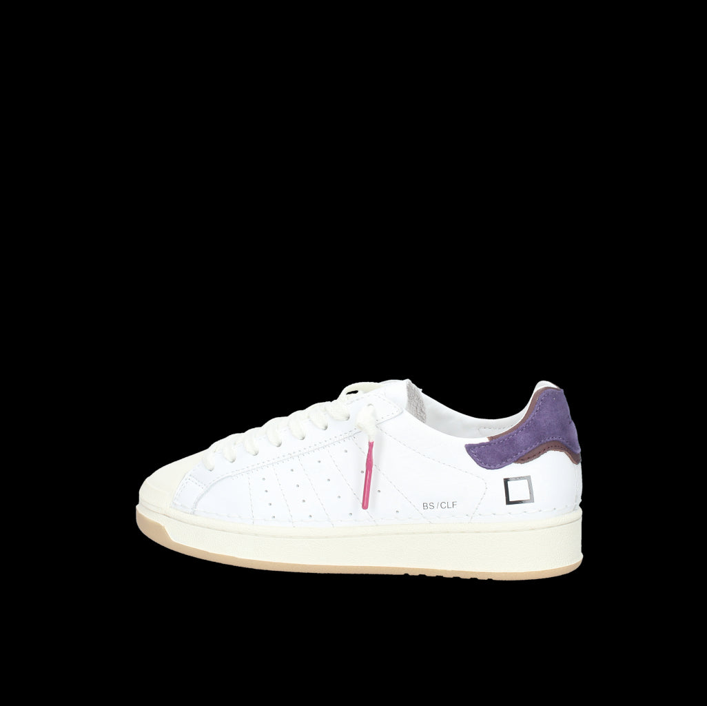SNEAKER DONNA BASE CALF WHITE-PURPLE