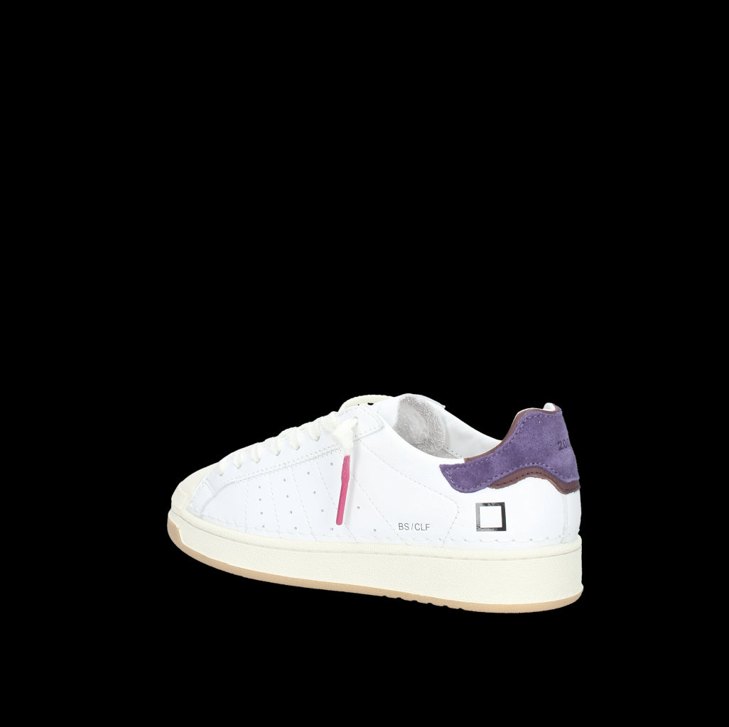 SNEAKER DONNA BASE CALF WHITE-PURPLE