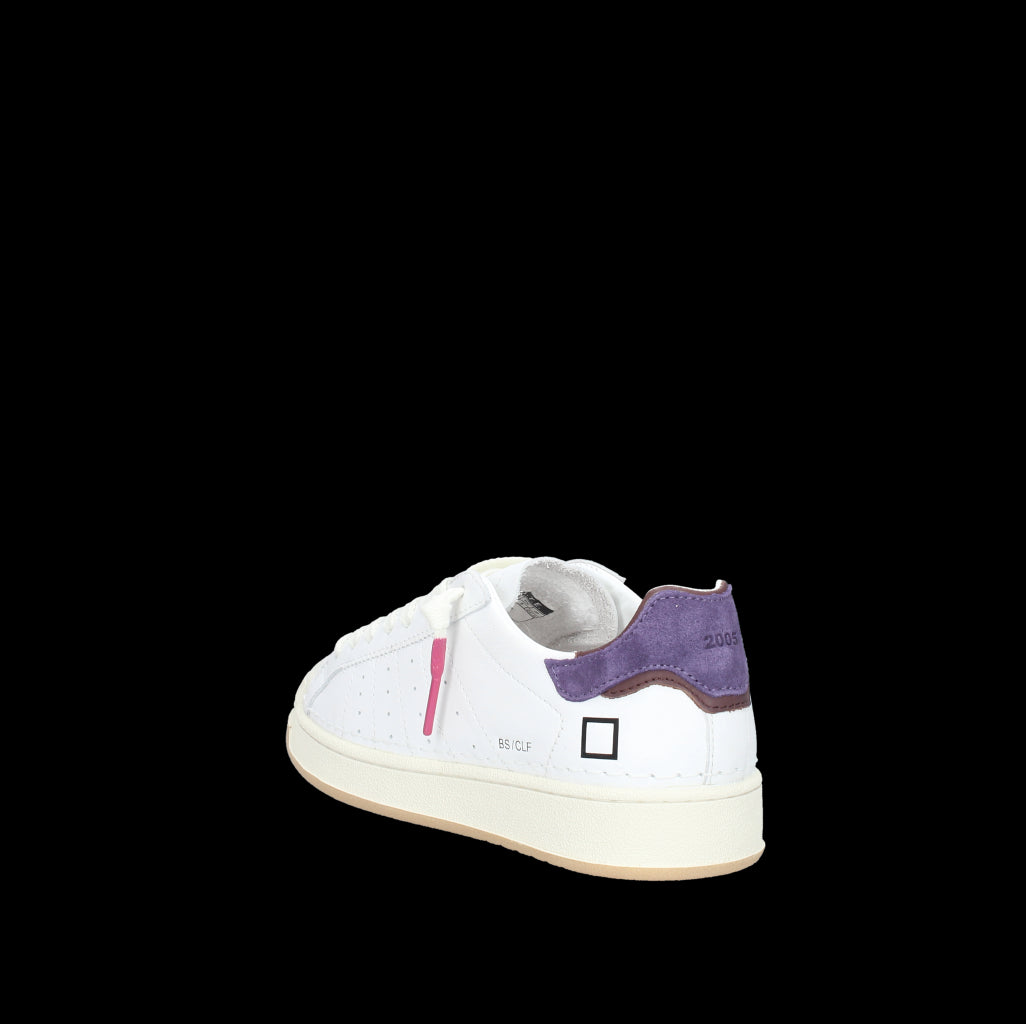 SNEAKER DONNA BASE CALF WHITE-PURPLE