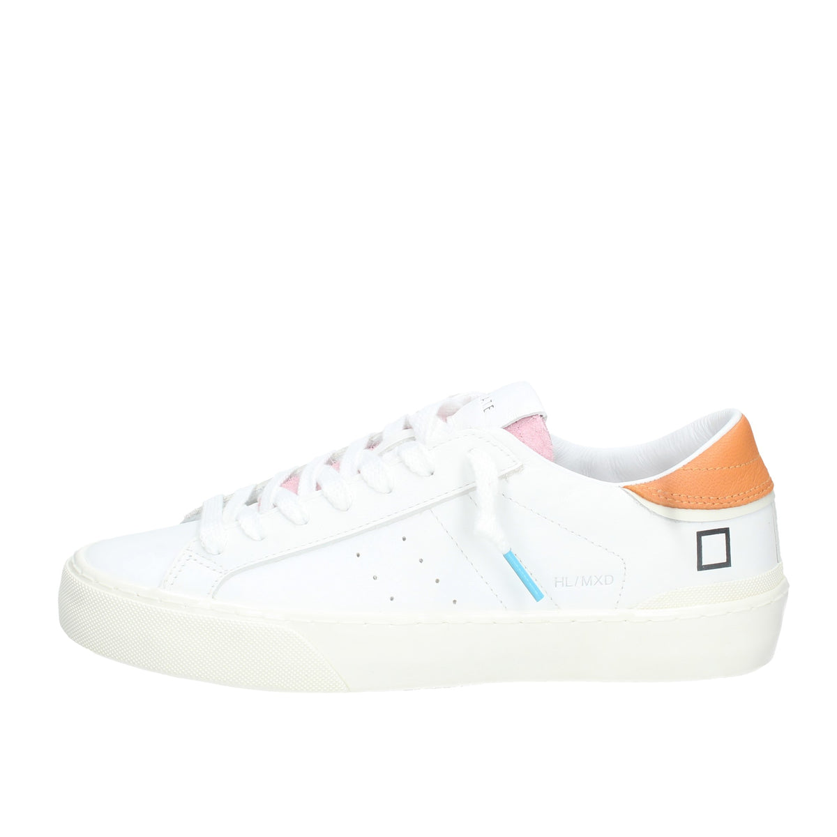 SNEAKER DONNA BASSE HILL LOW MIXED WHITE-ORANGE