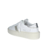 HILL LOW PLATFORM CALF WHITE-SILVER