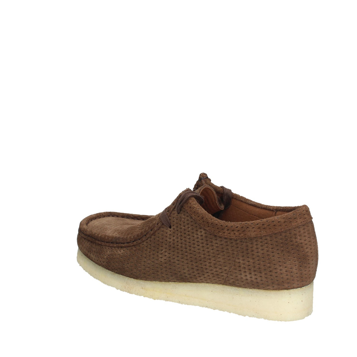 CLARKS SCARPE CASUAL UOMO IN PELLE SCAMOSCIATA MODELLO WALLABEE PERFORATED
