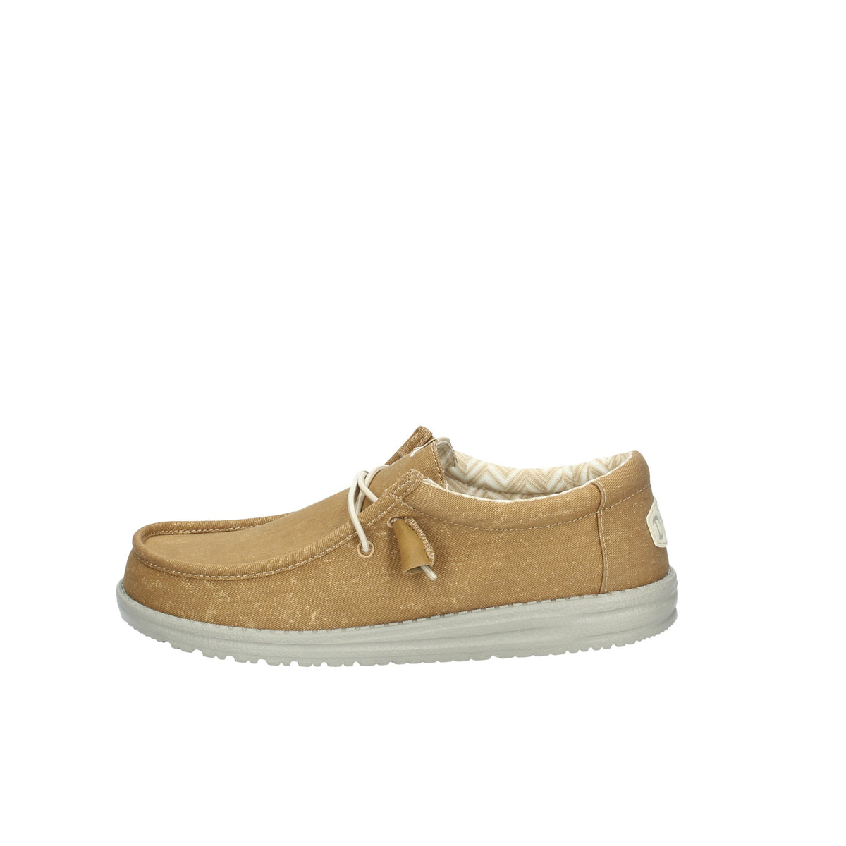 WALLY STRECH CANVAS BROWN MOCASSINO UOMO