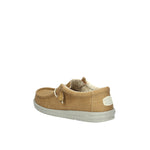 WALLY STRECH CANVAS BROWN MOCASSINO UOMO