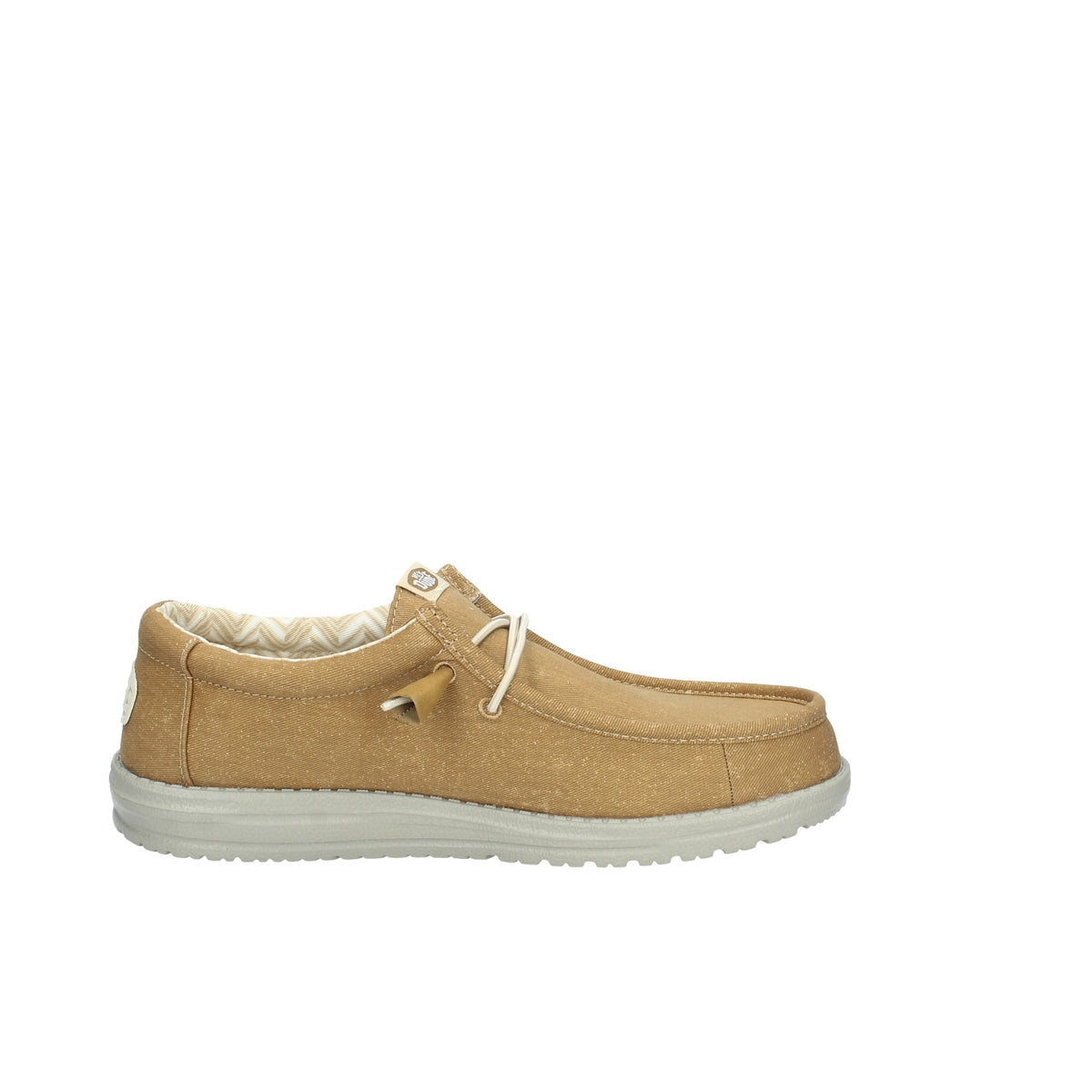 WALLY STRECH CANVAS BROWN MOCASSINO UOMO