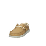 WALLY STRECH CANVAS BROWN MOCASSINO UOMO