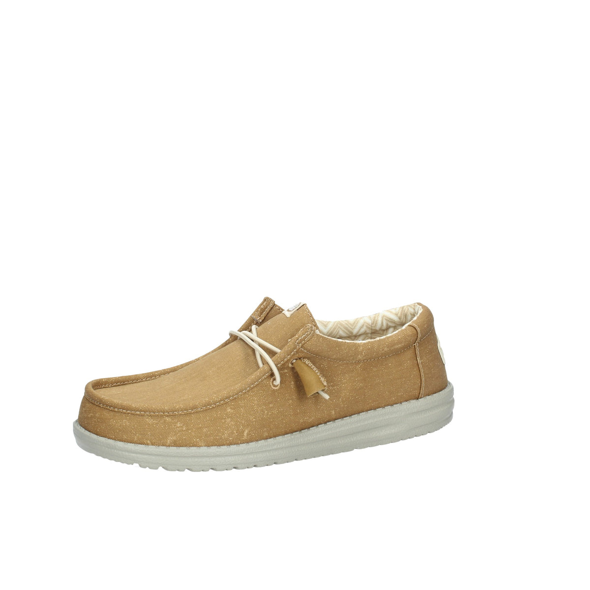 WALLY STRECH CANVAS BROWN MOCASSINO UOMO