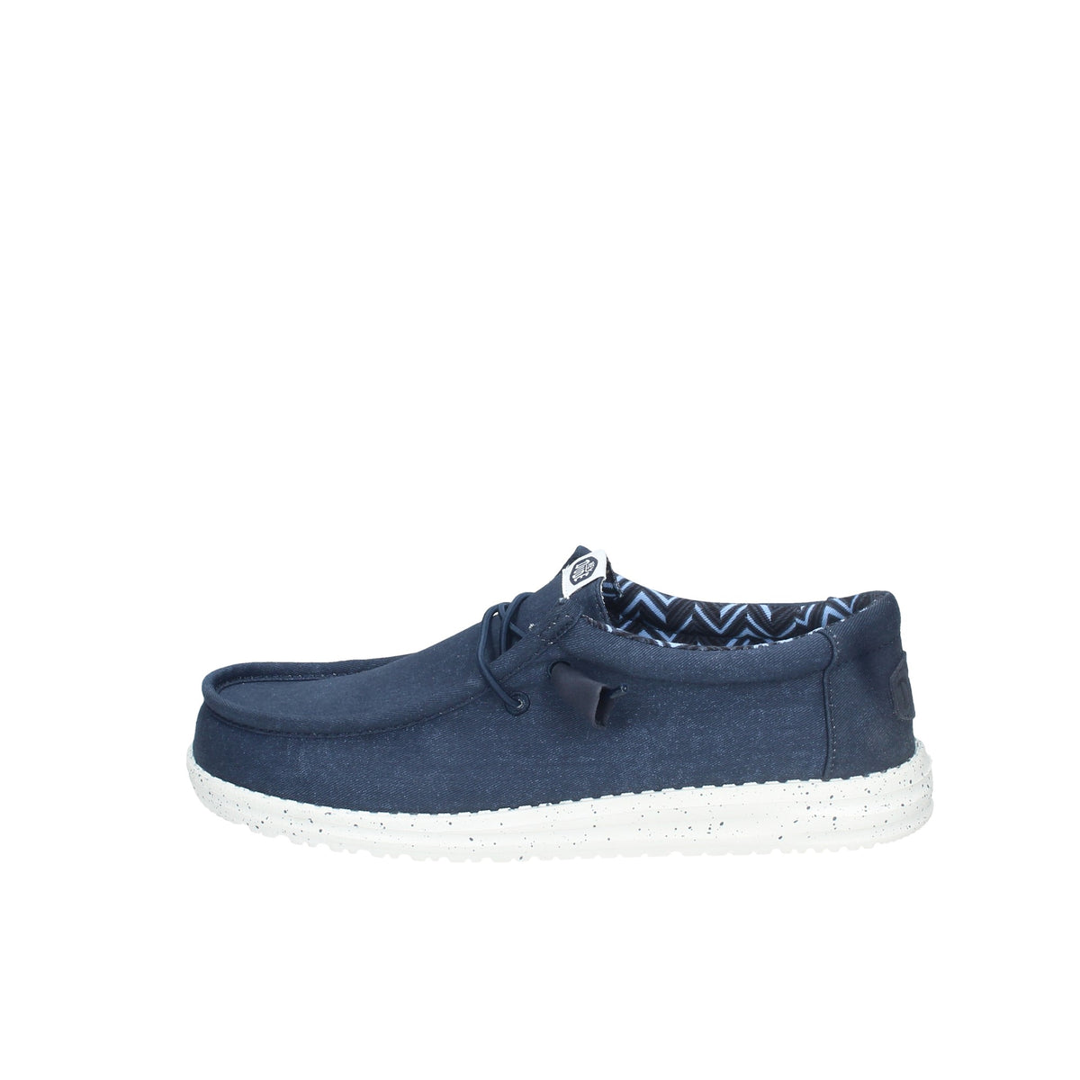 WALLY STRETCH CANVAS NAVYMOCASSINO