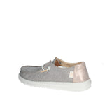 HEY DUDE MOCASSINI DONNA IN TESSUTO LUREX WENDY METALLIC SPARKLE