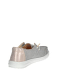 HEY DUDE MOCASSINI DONNA IN TESSUTO LUREX WENDY METALLIC SPARKLE