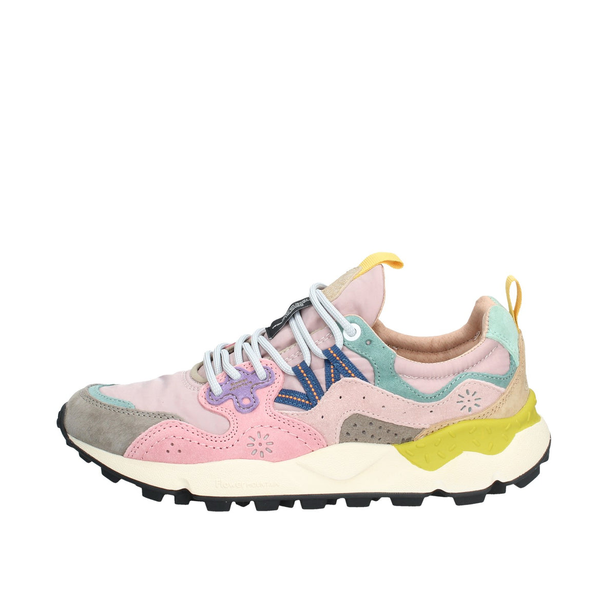 FLOWER MOUNTAIN SNEAKERS DONNA IN PELLE SCAMOSCIATA E NYLON