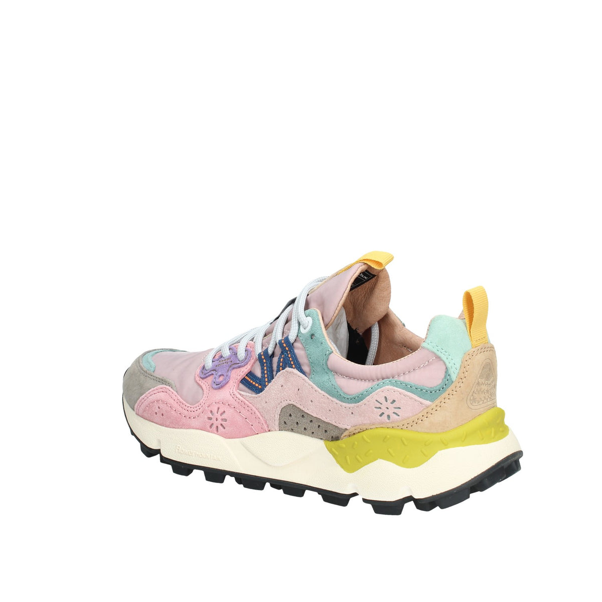 FLOWER MOUNTAIN SNEAKERS DONNA IN PELLE SCAMOSCIATA E NYLON