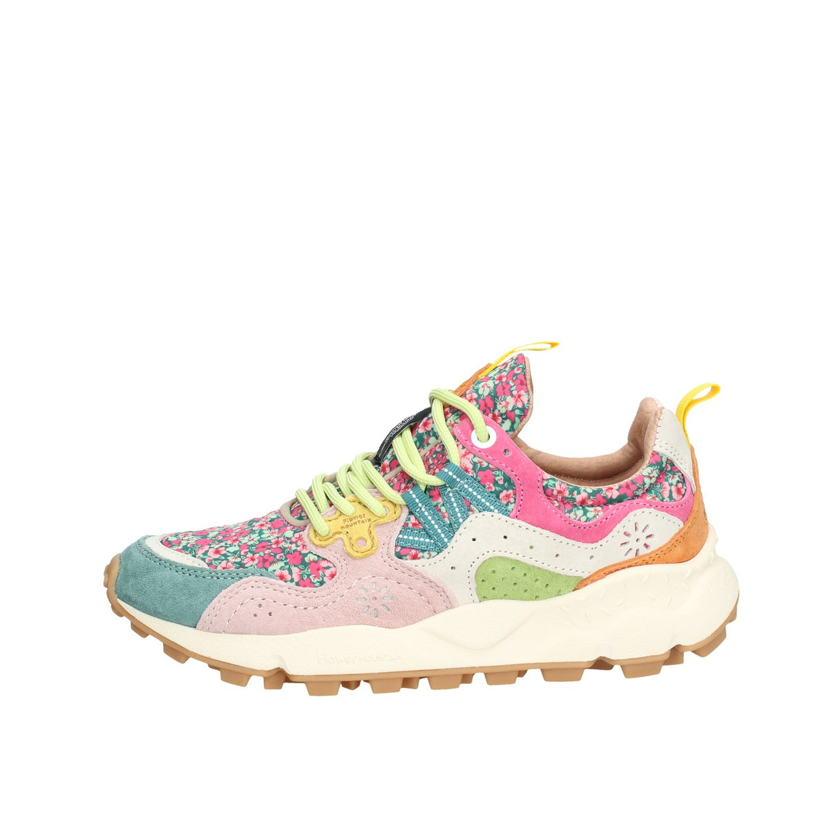 FLOWER MOUUNTAIN SNEAKERS DONNAIN CAMOSCIO E TESSUTO