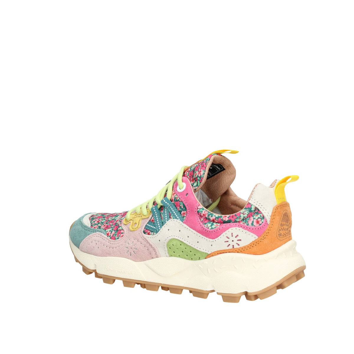 FLOWER MOUUNTAIN SNEAKERS DONNAIN CAMOSCIO E TESSUTO