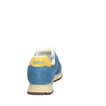 Sneaker Tom Vintage in nylon e suede blu avio scuro