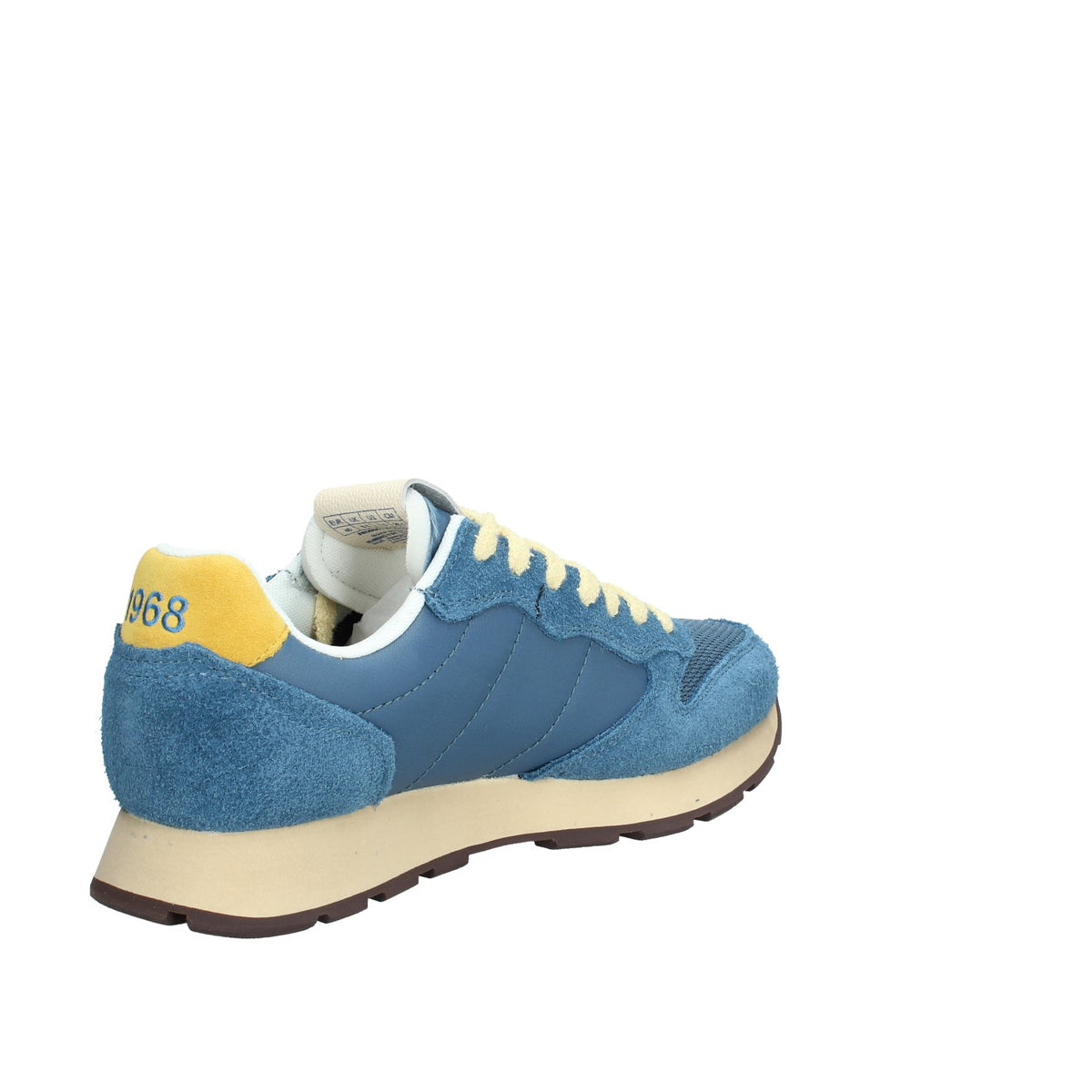 Sneaker Tom Vintage in nylon e suede blu avio scuro