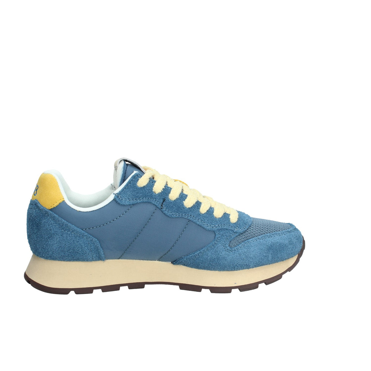 Sneaker Tom Vintage in nylon e suede blu avio scuro
